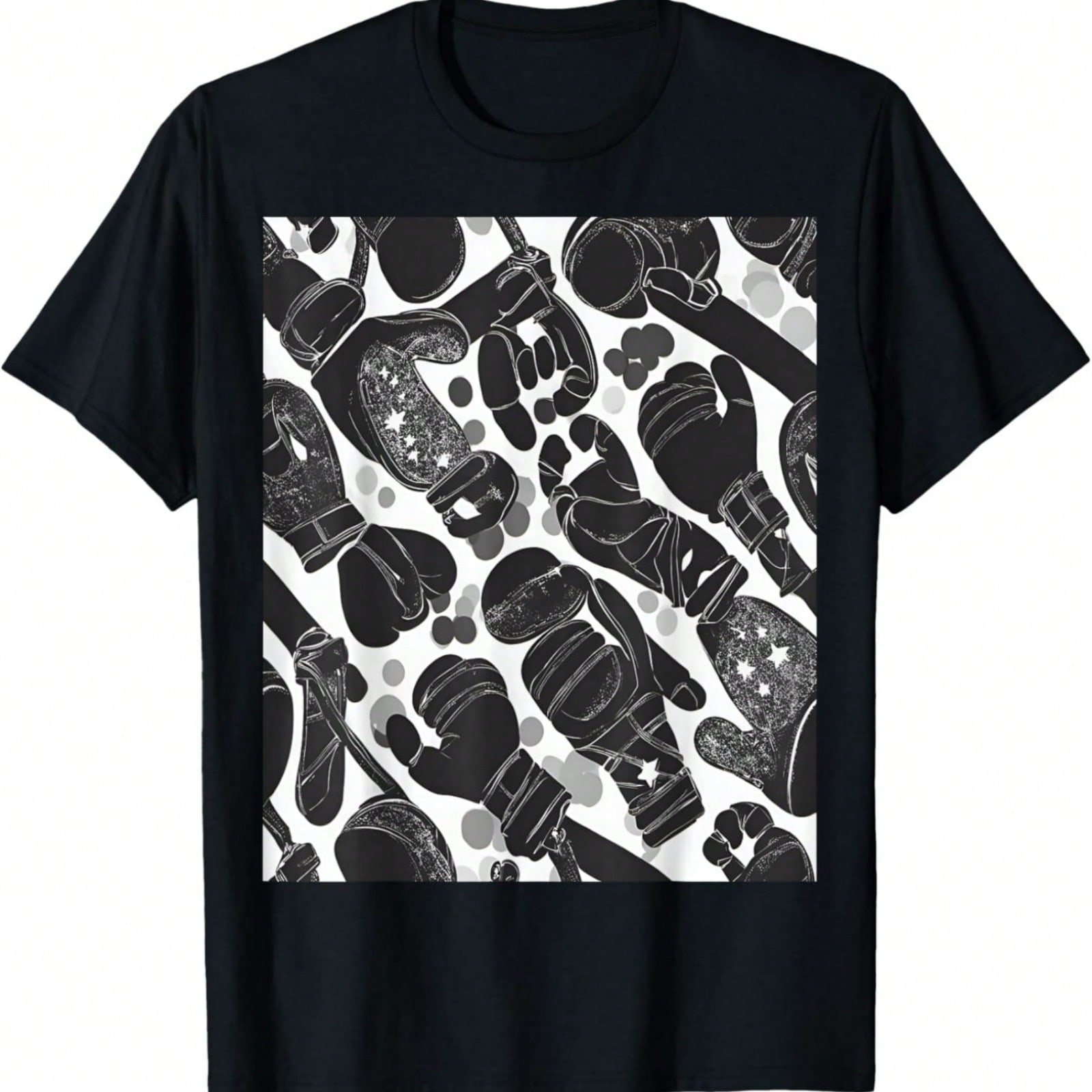 Shadowed Gloves Minimalist Art T-Shirt S