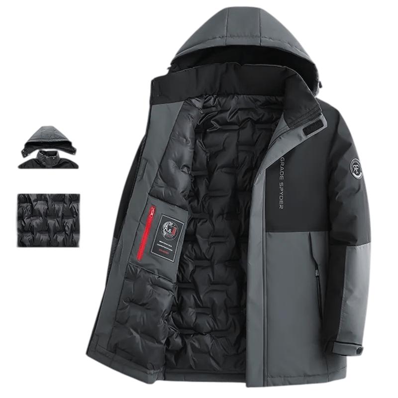 LRT Men's Detachable Hooded Insulated Padded Jacket