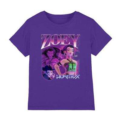 Chasseurs de démons K-Pop - T-shirt enfant bootleg Huntrix Huntr/X Zoey, Violet