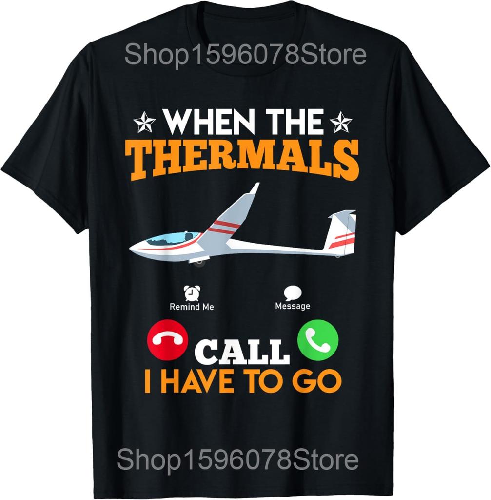 Funny Glider Art Gliding Pilot Aviation T Shirts Men Women Cotton Humor Streetwear Tee Shirt Short Sleeve Unisex Loose Clothing