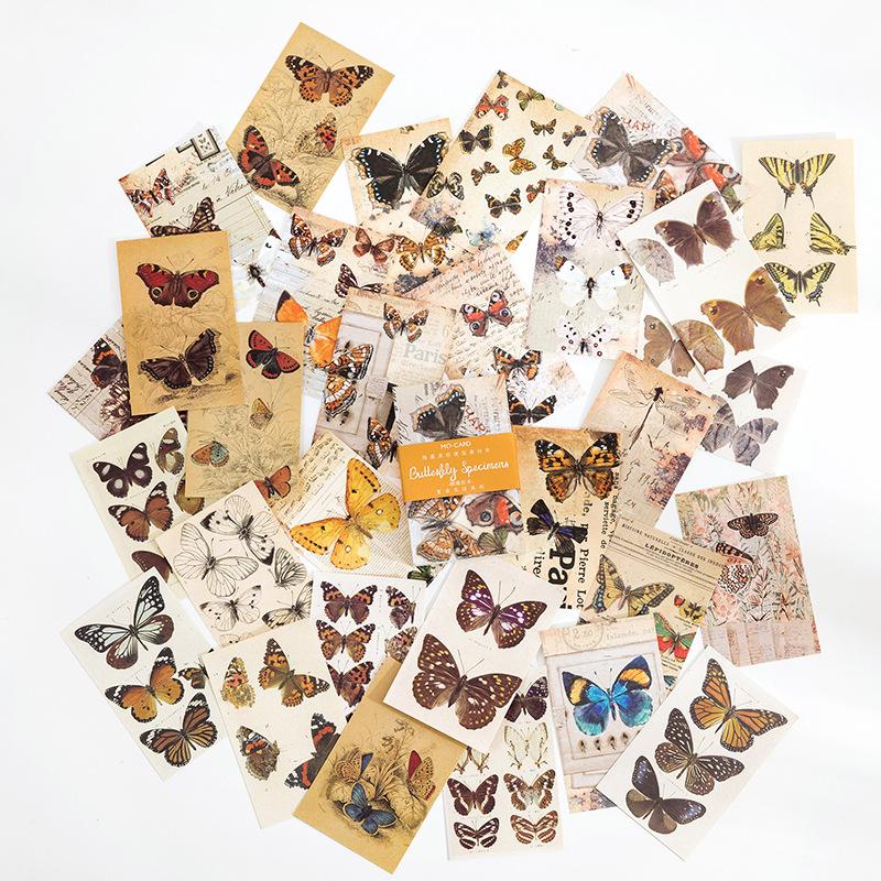 8 Styles 60 Pcs Retro Life Series Mini Note Pad DIY Decorative Material Paper Scrapbooking Material Junk Journal Supplies