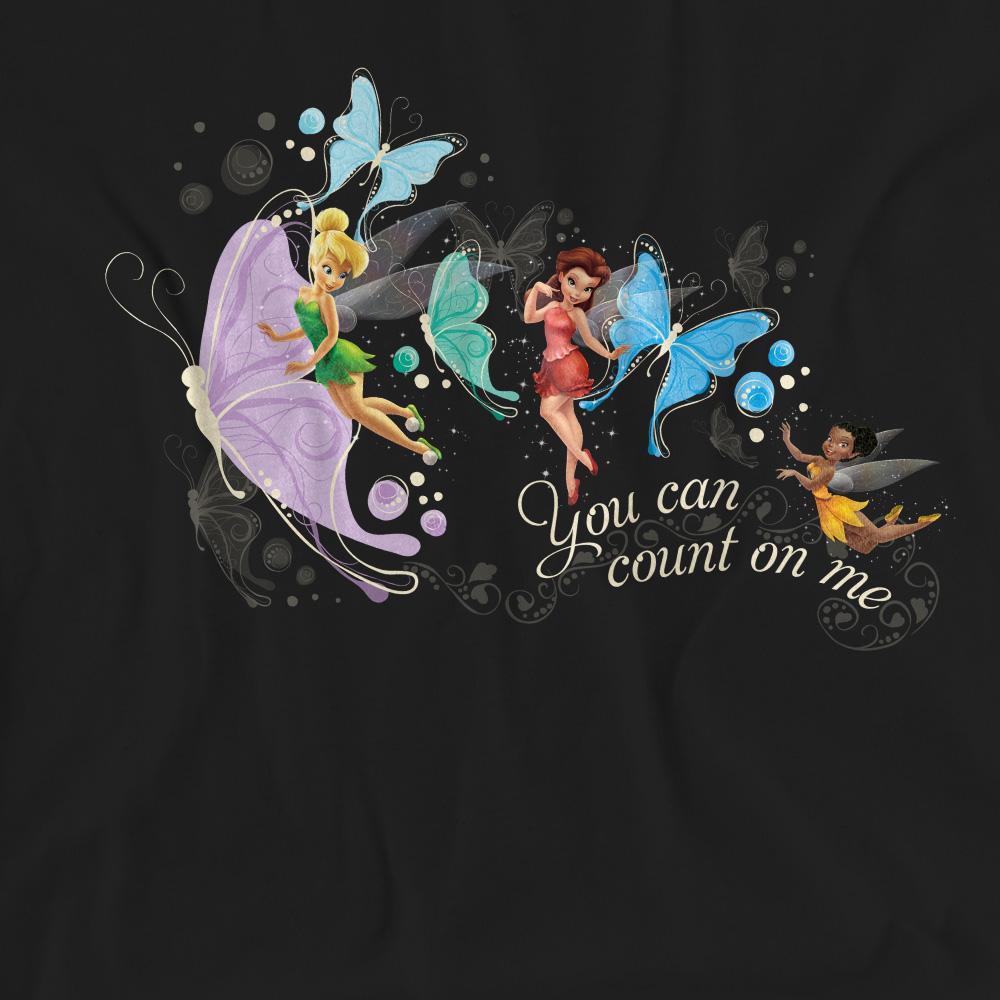 Disney Fairies Unisex Adult You Can Count On Me Tinker Bell & Rosetta T-Shirt