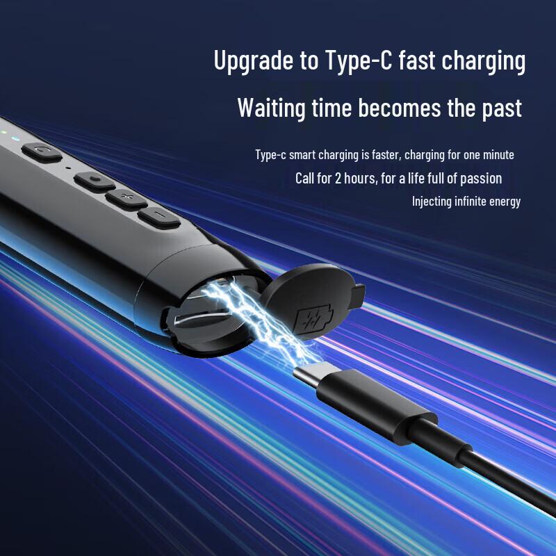 OKSJ A12 Wireless Neckband Bluetooth Earbuds with ENC Noise Cancellation