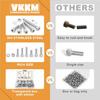 96Pcs M6 Hexagon Head Screw And Nut Set, M6 X 8/12/16/20mm Stainless Steel Screw Set, Cup Head Screw With Allen Wrench