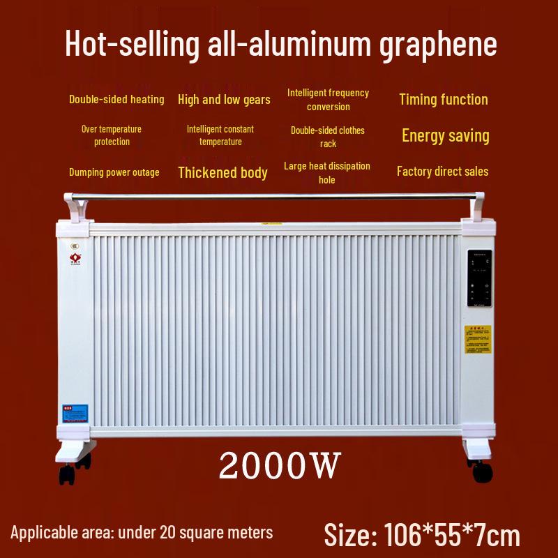 Energy-Efficient Graphene Wall-Mounted Heater for Large Areas