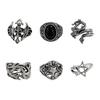 Men's Retro Punk Hip Hop Ring - Unique Design Jewelry Accessory