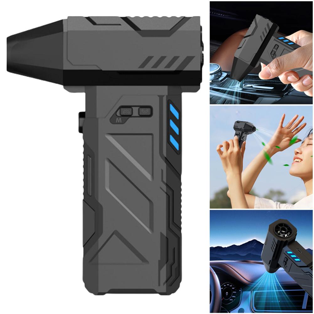 13000RPM Jet Dry Mini Blower Rechargeable Powerful Air Blower Multifunctional Wireless Dust Blower 3 Speeds for Outdoor Camping