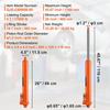 Hydraulic Long Ram Jack, 8 Ton Engine Hoist Cylinder with Double Piston Pump And Clevis Base, Hydraulic Ram Cylinder for Engine Lift Hoists, Hydraulic
