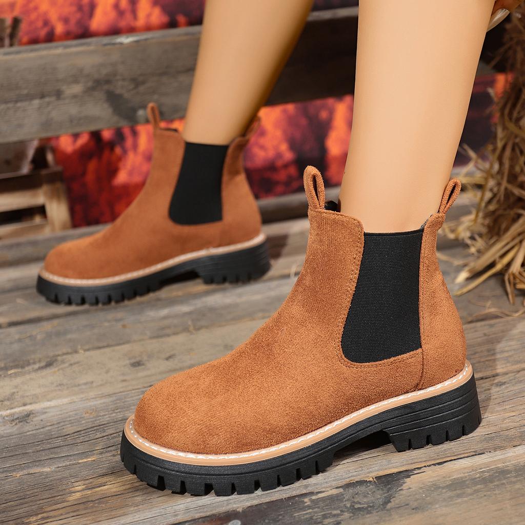 Woman Boots  New Winter Chelsea Boots Woman Plus Size Slip On Shoes for Women Classic Platform Ankle Boots Zapatos De Mujer