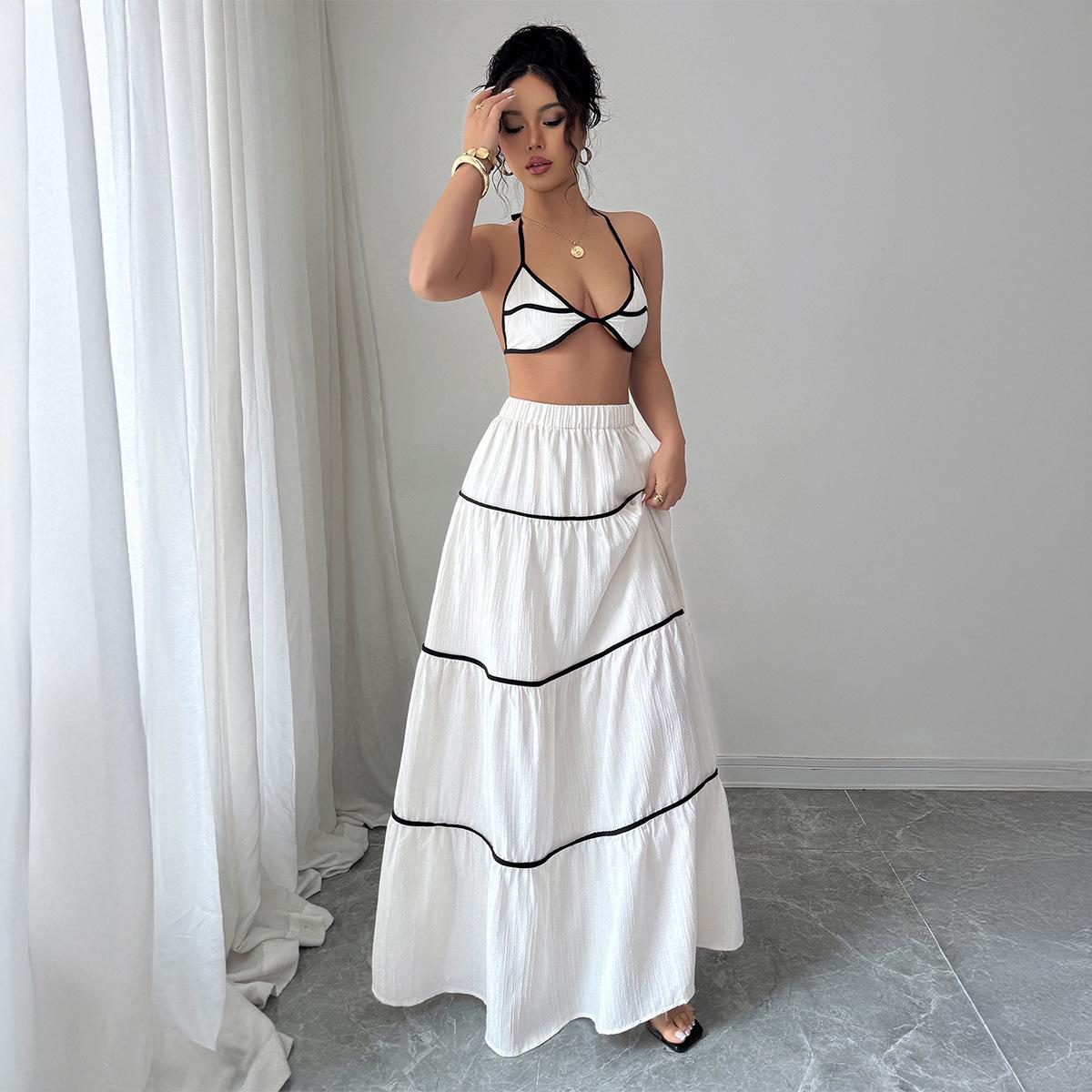 

2026 Spring/Summer Women s European & American Resort Casual Waist-Cinching French Long-Sleeved Dress M абрикосовый света