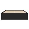 Bed Frame Black 120x200 cm Particleboard