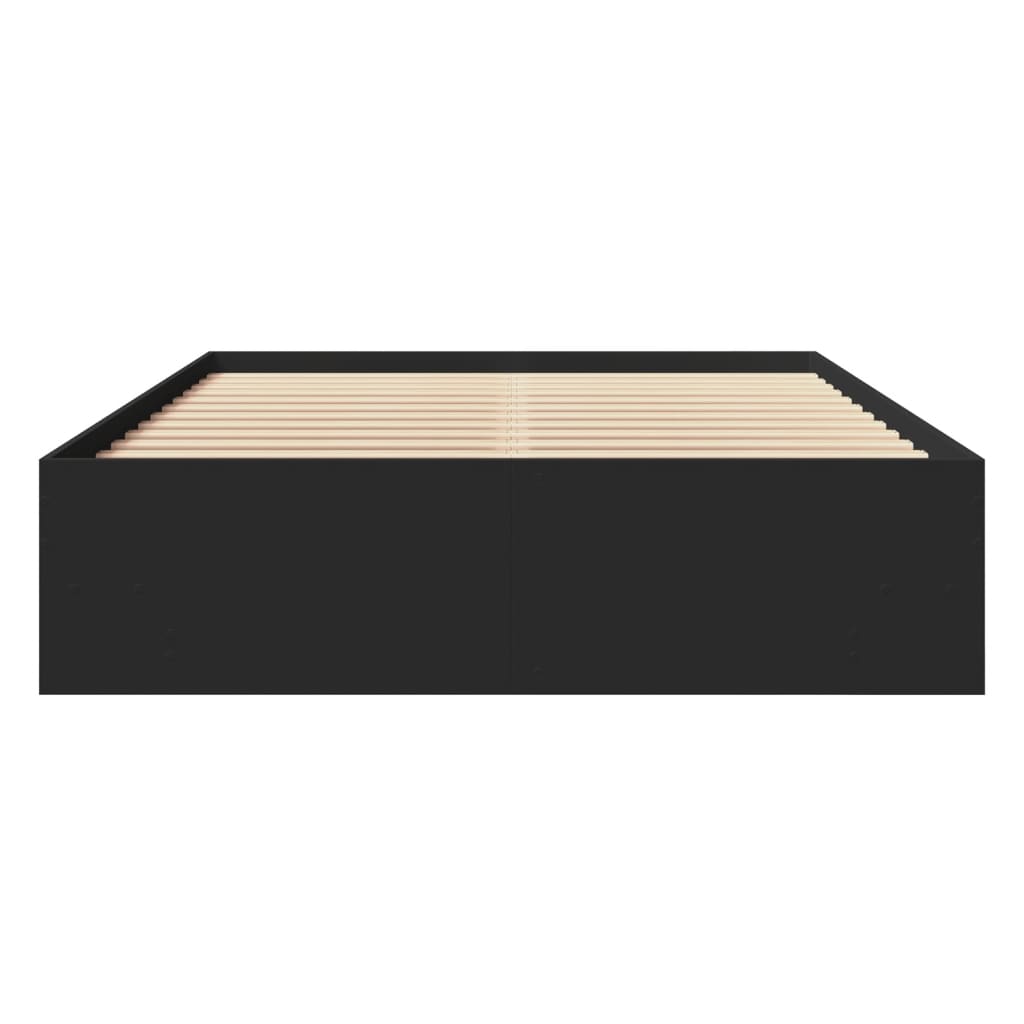 Bed Frame Black 120x200 cm Particleboard