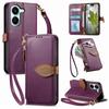 Case for Poco X8 Pro 5G - Leather/PU, Purple, With Lanyard