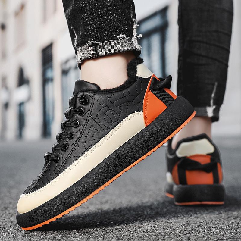 Cotton shoes board shoes men's new Korean version trend sports casual black board shoes men's fashion versatile platform trendy shoes