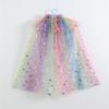Girls Lightweight Sheer Princess Cape for Fantasy Dressing Up and Birthday Parties Soft Nylon Fabric Costume Accessory