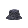 Daks Navy Logo Pattern Cotton Blend Denim Bucket Hat Dbhe4fp25n2