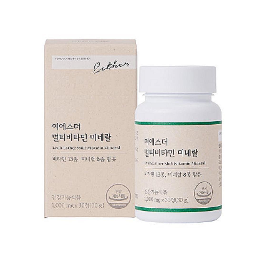 

[Lyuh Esther] Multi Vitamin Mineral 30pcs (Vitamin 13, Mineral 8) 1box (30ea)