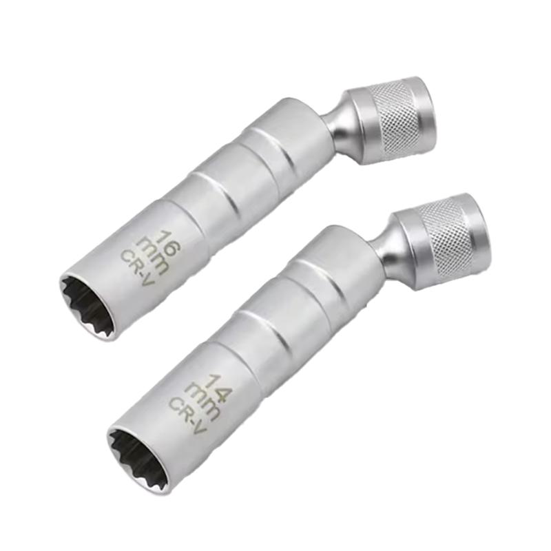 Ac29-Universal Magnetic Spark Plug Removal Socket Wrench 14/16Mm Tallation Replacement Repair Kit For Car For Car Tool