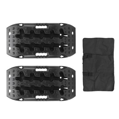 1 Paar Offroad-Traktionsbretter Schwarz Kurze Bergungsspuren Traktionsmatte Mini Schlamm Sand Schnee Traktionspads für Fahrzeuge