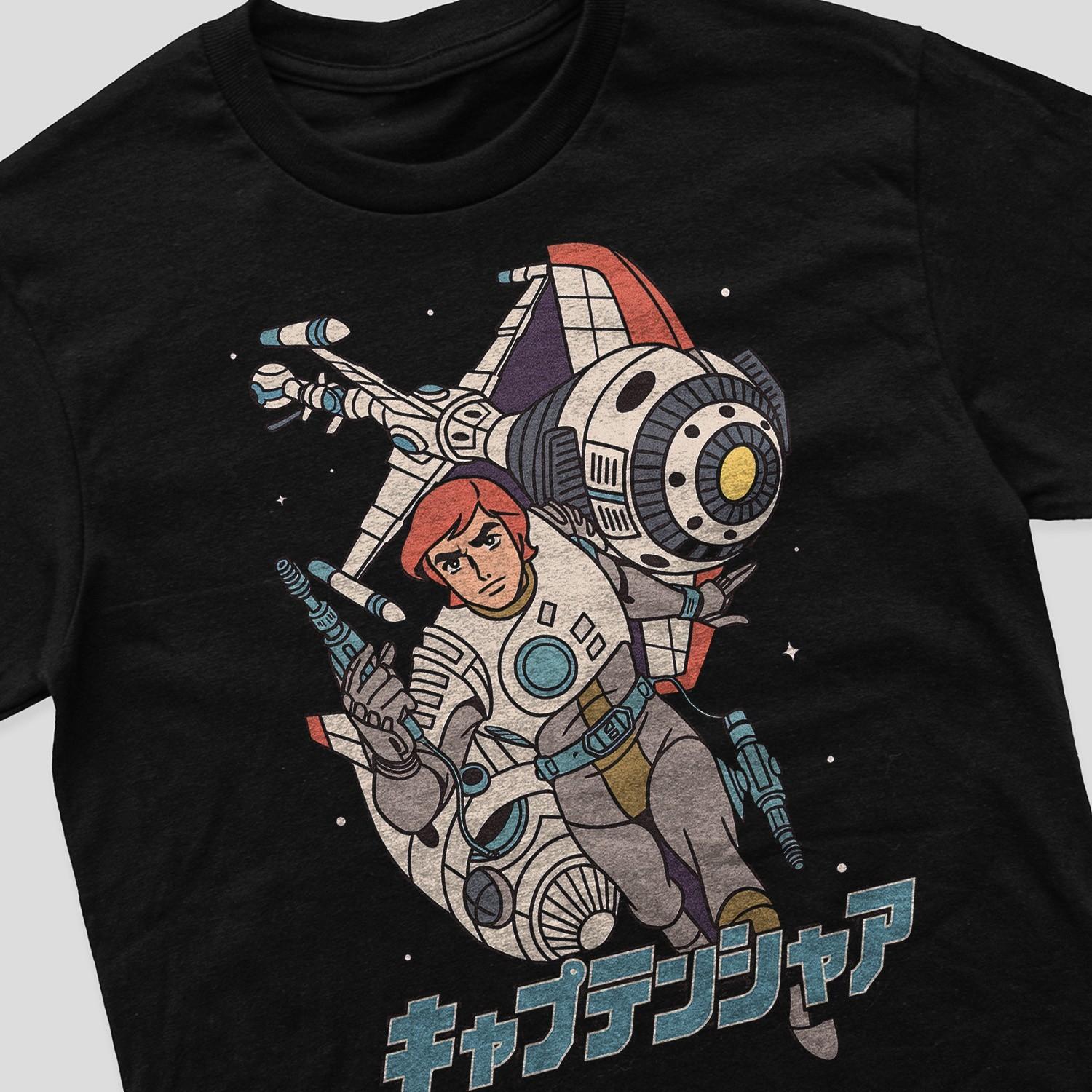 Retro Cartoon Captain Future Nostalgia Childhood Throwback T-Shirt Mens Womens Tees Top S