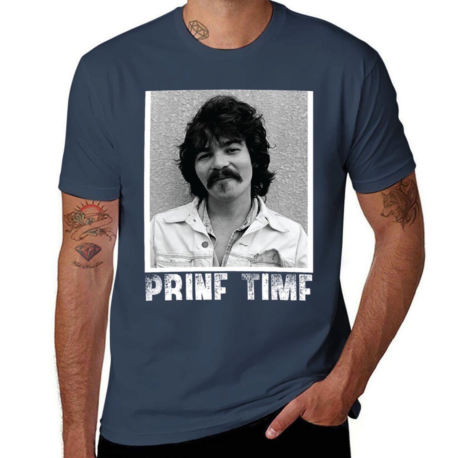 John Prine Prime Prine Tshirt Casual Breathable Short Sleeve Top S