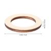 200Pcs Wooden Circle Embellishments Natural Color Round Shape for DIY Craft Party Wedding Christmas Scrapbooking Decor 3Cm
