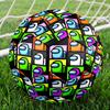 Among Us Print Size 5 Soccer Ball, Standard Match Football for Sports Game and Team Practice, Ideal Gift for Soccer Fans