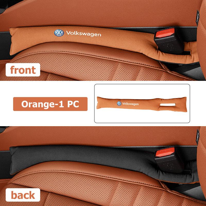 Hub Caps 2pcs Two-color Patchwork Suede Material Car Seat Gap Filler For Volkswagen VW Golf 4 5 6 7 Polo Jetta Sagitar Magotan P
