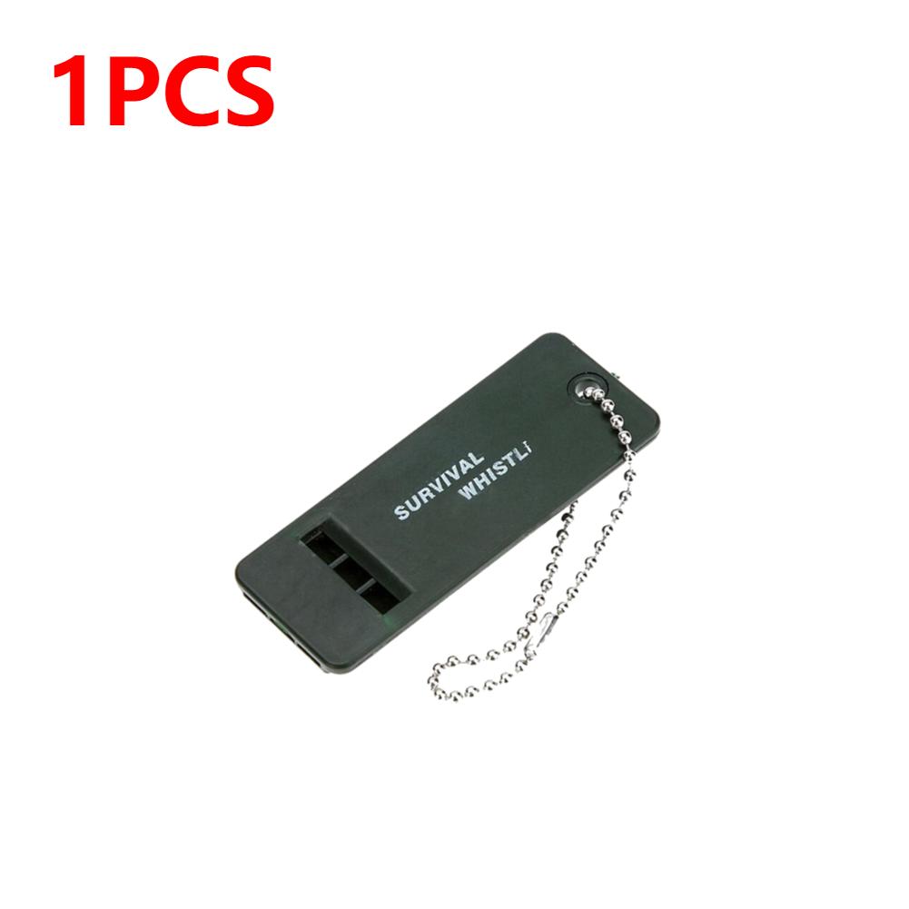 

1-10PCS 3-Frequency Survival Whistle High Decibel Emergency Whistle Emergency Hiking Accessories Keychain Whistle EDC Tool
