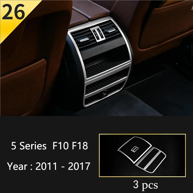 Matte Car Styling Interior Door Audio Stereo Speaker Sequ Decorative Cover Trim For BMW 5 Series F10 F11 F18 Auto Accessories
