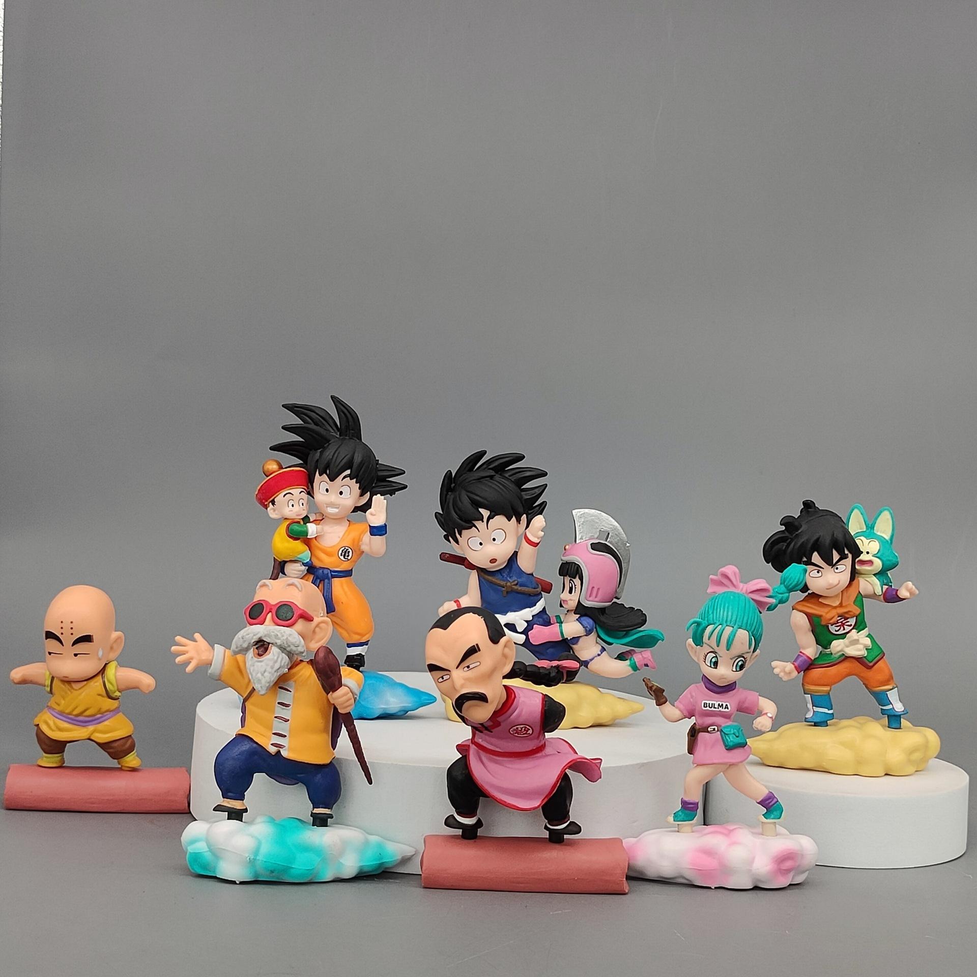 Super Saiyan Q version 7 models, Caiyun, Wukong, Peach White, Turtle Immortal, doll, ornament, bagged figure.