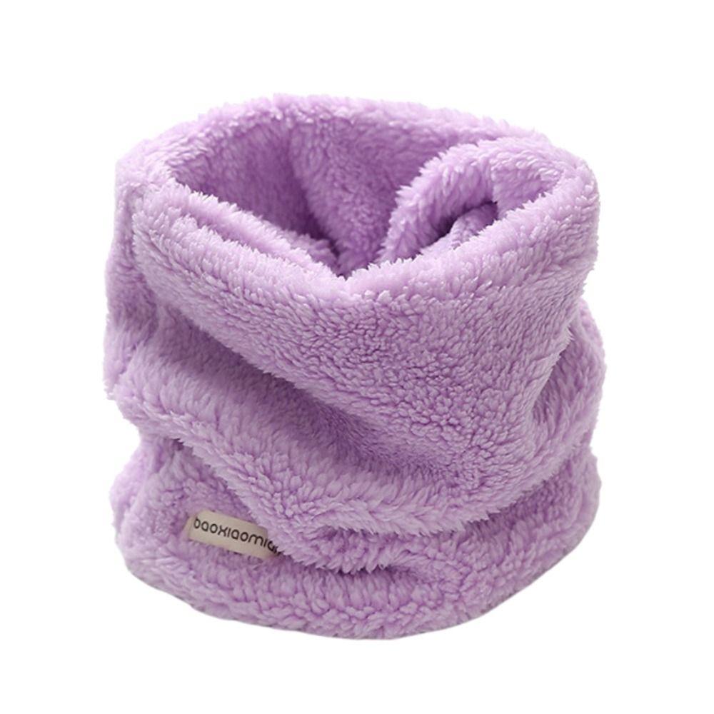 

Утепленный шарф-снуд бархатный велосипедный шарф теплая защита шеи спортивная бандана мужская женская фиолетовый