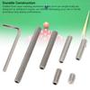 8pcs Black and Silver Pool Cue Weight Set Metal Protective Case Cue Weight Bolt Kit  Pool Table Play