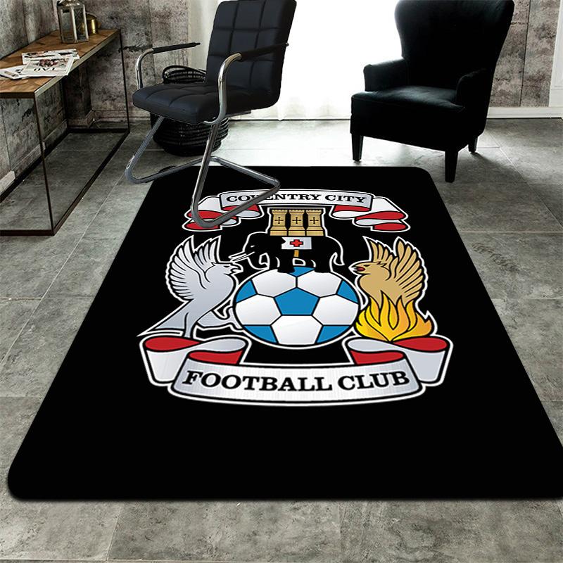 Coventry City Pattern Rug Floor Mat for Living Room or Bedroom Soft and Comfortable Carpet a Gift for Birthday and Holiday.