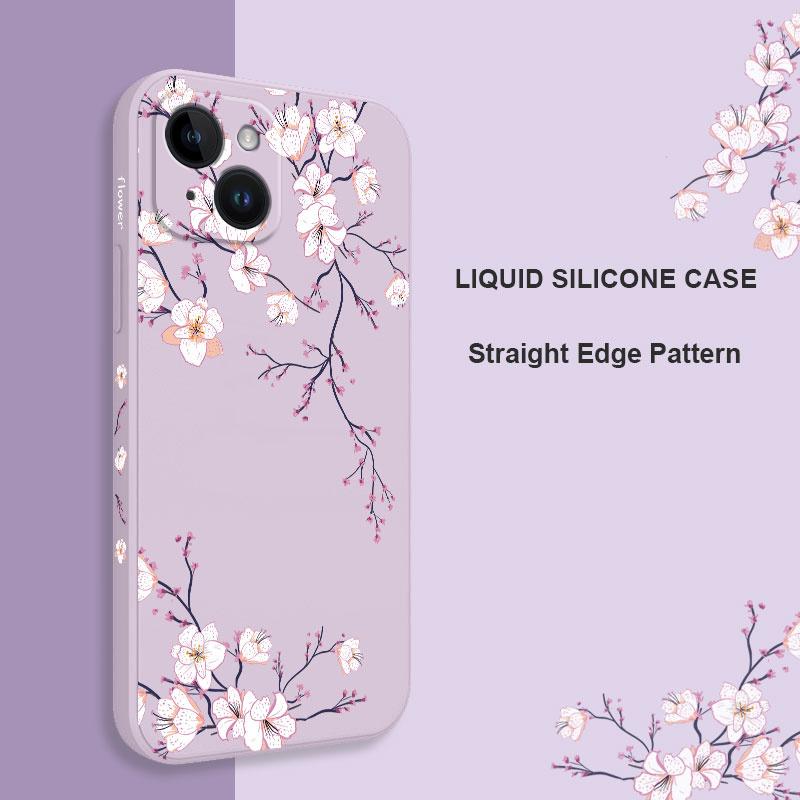 Plum Blossom Phone Case For iPhone 17 17 Air 16 16e 15 14 13 12 11 Plus Pro Max Mini X XR XS Plus Cover