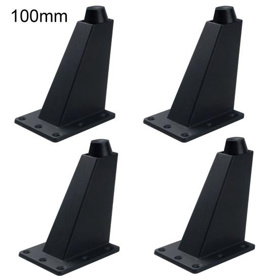 4gab/komplekts skapja pēdas regulējamas spēcīgas nestspējas alumīnija sakausējuma kvadrātveida pamatnes slīpas mēbeļu kāju mājas