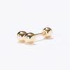 14k twin ball piercing