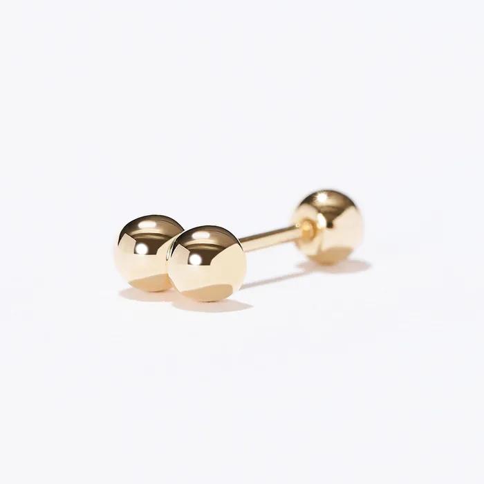 14k twin ball piercing