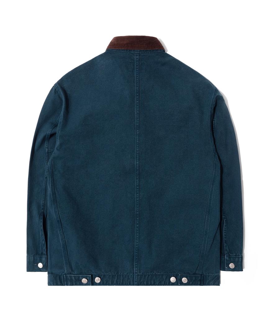 Qt8 Garments Rg Washed Work Chore Jacket (Navy)