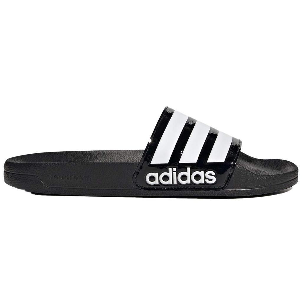 Adidas Adilette sprchové sandály W ADILETTE SPRCHOVÉ PÁSKY Základní bílá FZ2852 Autentický produkt Adidas Japonsko [Adidas] Černá/Obuv 27.0cm