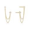 925 Sterling Silver Multi Ear Hole Tassels With Diamond Earrings Long Personalized And Elegant Earrings Birthday Gift Jewelry