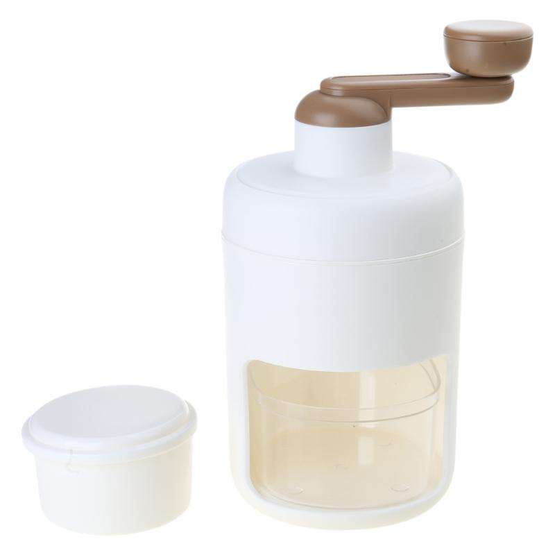 

Ручная машина для колки льда Портативная ручная машина для приготовления снежных конусов Пластиковая текстура Идеально подходит для измельчения льда и коктейлей 1