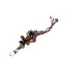Vibrant Resin Flower Bead Keychain Phone Lanyard with Retro Charm Hanging Accessory for Phone Bag Gift Idea