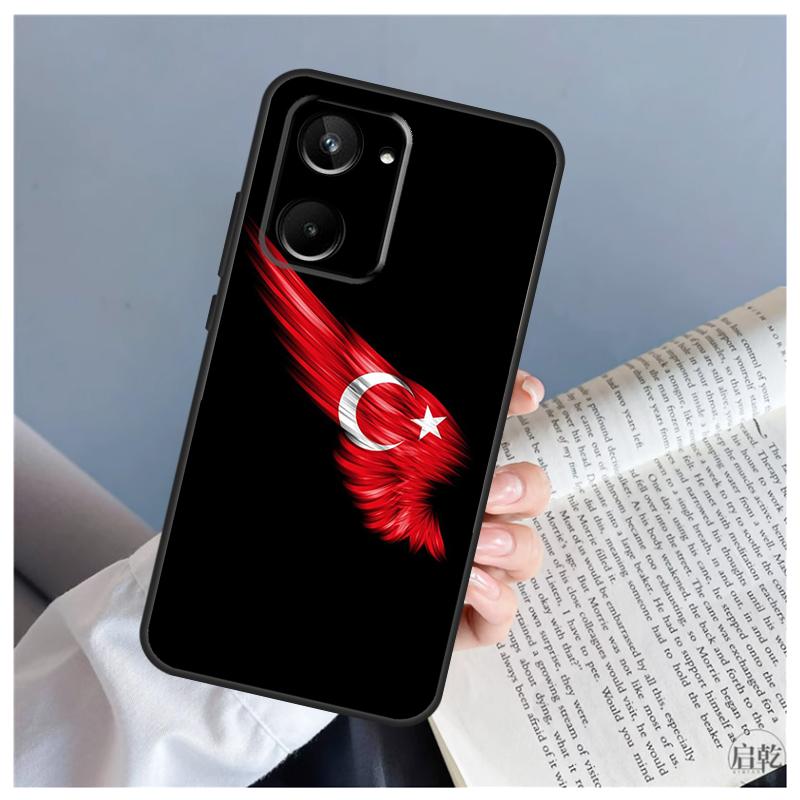 Turkey Turkish Flag For Realme C71 C55 C75 C67 C63 C51 C61 C53 C35 C65 11 12 13 14 15 Pro Plus GT6 GT7 Pro Case