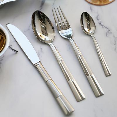 European Style Steak Knife, Fork, Spoon Set 304 Stainless Steel Hotel Home High Quality  Dinnerware Set 4-piece Set