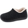 Fashion Kidmi Women's Indoor Loafer with Memory Foam Winter House Slippers Ladies Closed Back Slippers Non-Slip Rubber Sole Cotton Shoes