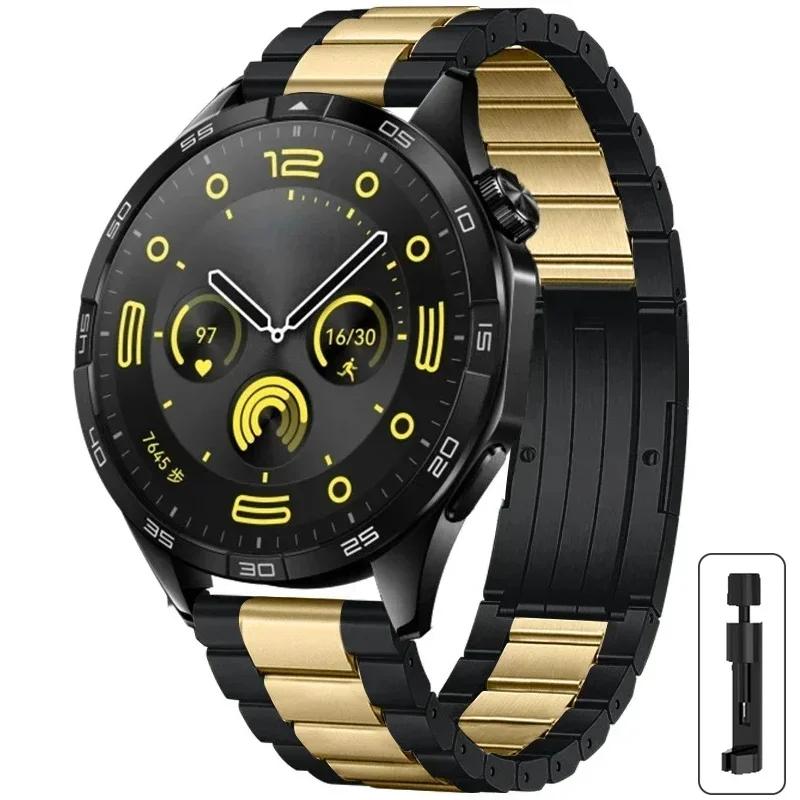 

Классический титановый ремешок для Huawei Watch 4 Pro, роскошный браслет-браслет для Huawei GT4 46 мм Ultimate 22 мм для Samsung Watch 45 мм Gear S3 For Huawei Watch4Pro