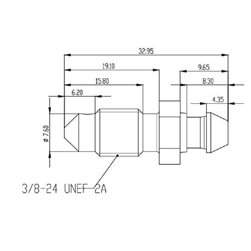 AC PERFORMANCE -3 AN Stainless Steel Bleeder Bleed Nipples Screw 3/8 x 24 Thread Brake Caliper Clutch Fitting