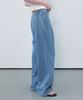 Peulibeo07 One Tuck Wide Denim Pants [Frsp06Dp03]_Blue