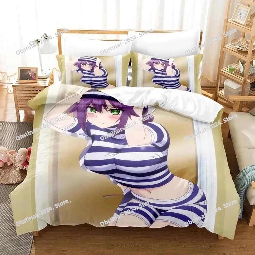 3D Anime Yuragi-sou No Yuuna-san Bedding Set Print With Pillowcase Duvet Cover Soft Single Double Queen Super King Size Bedroom